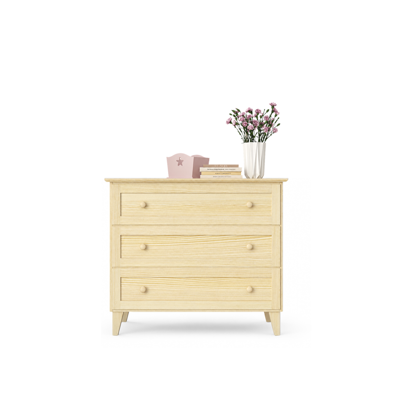 Borovicová komoda, borovice čirá, 105 cm - ložnice, skandinávský styl