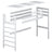 Loft bed natural oak – oak posts and joints, close-up on quality