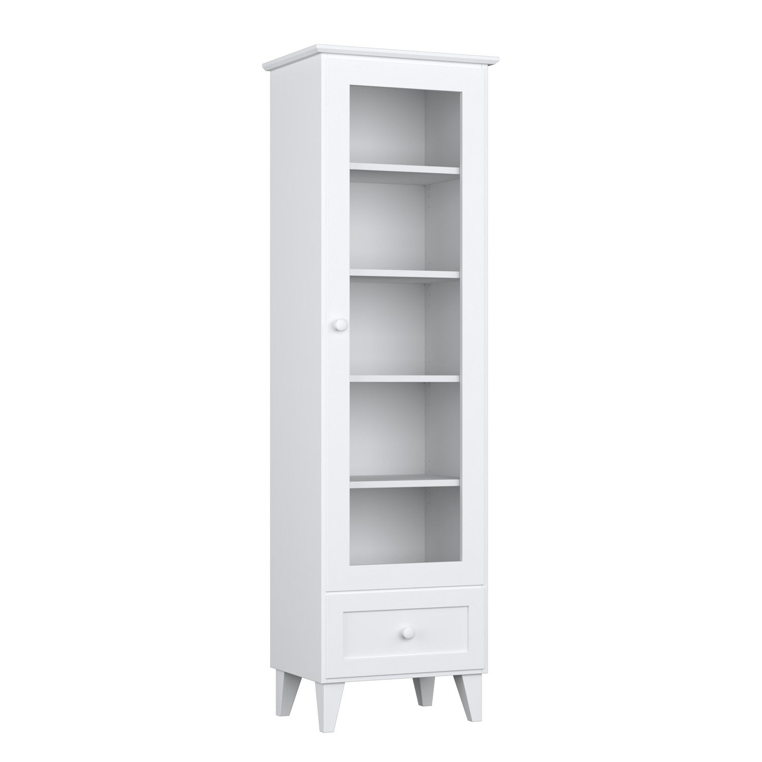 Wooden display cabinet 1S 57 Scandi white