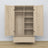 Oak wardrobe 2D1S Scandi oak bleached
