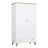 Wooden wardrobe 2D1S Scandi white / natural oak