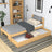 Natural pine bed with drawer – spacious storage, wooden, for children, Nizio