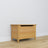 Chest natural pine – pine, closed lid, front view, Nizio