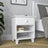 Bedside table N02 white – wooden, front view, Nizio Home