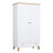Wooden wardrobe 2D1S Scandi white / natural oak