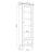 Wooden display cabinet 1S 57 Scandi white
