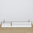 Wooden low bed N02 white / oak