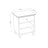 Pine bedside table 1S N02 Scandi clear pine