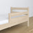 Bed fall protection | bleached oak