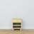 Pine bedside table 1S N02 Scandi clear pine