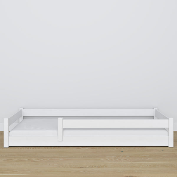 Wooden low bed N02 white
