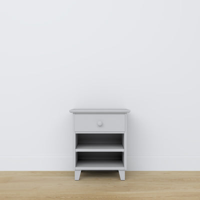 Wooden bedside table 1S N02 Scandi grey