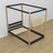 Black and Oak Canopy Bed in a Children’s Room – Scandi Arrangement