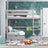 Grey Bunk Bed with Drawer – Wooden Safety Rail and Ladder, Nizio