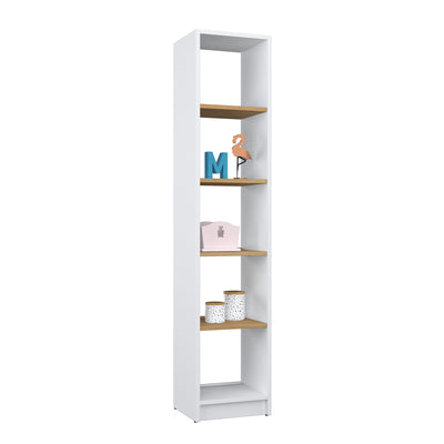 Wooden shelf N01 white / oak