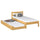Wooden bed with mattress drawer natural pine – child’s room, scandi Nizio