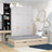 Single bed with drawer oak bleached oak – children’s room, scandi style