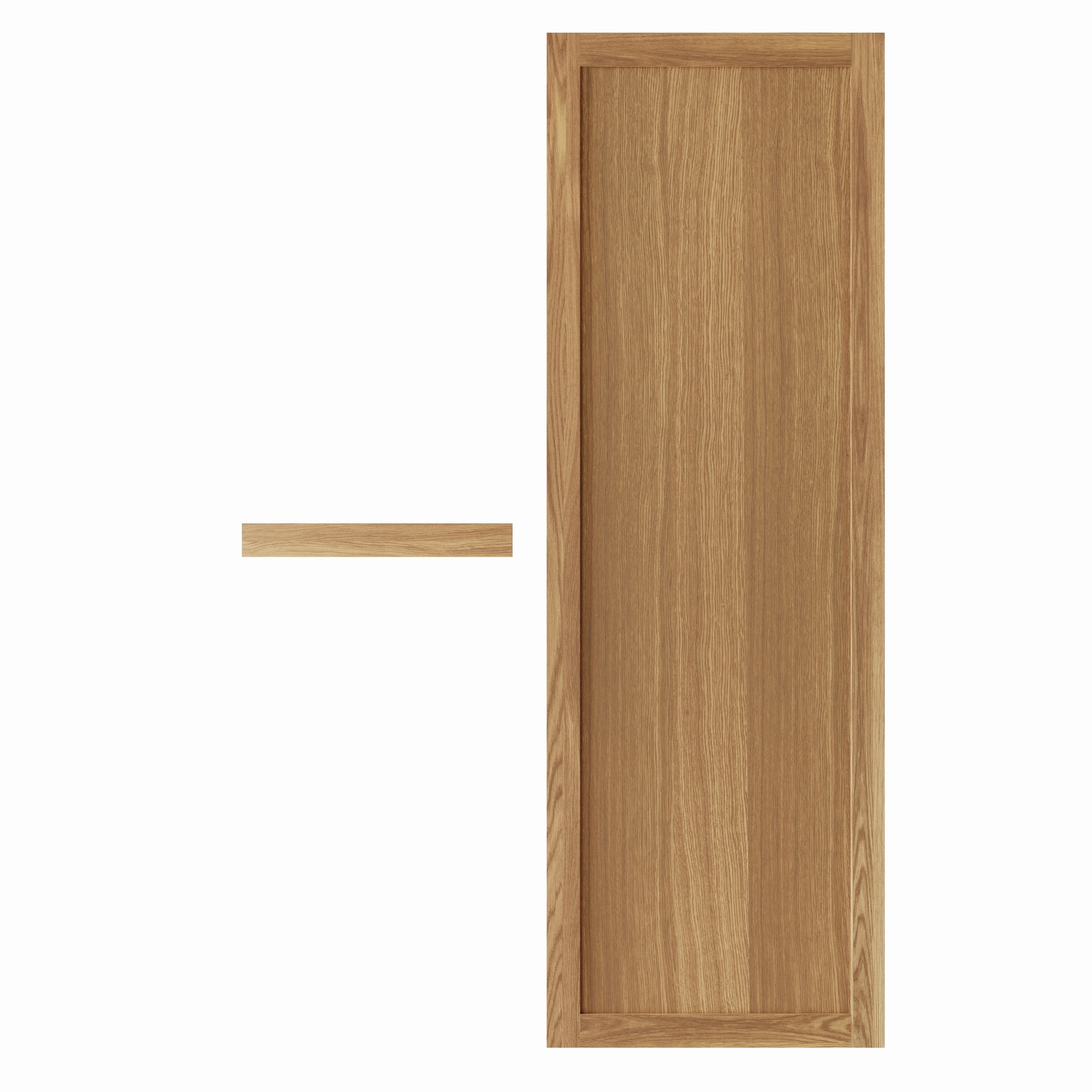 Natural oak furniture front