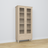Oak Display Cabinet 1S 90 Scandi bleached oak