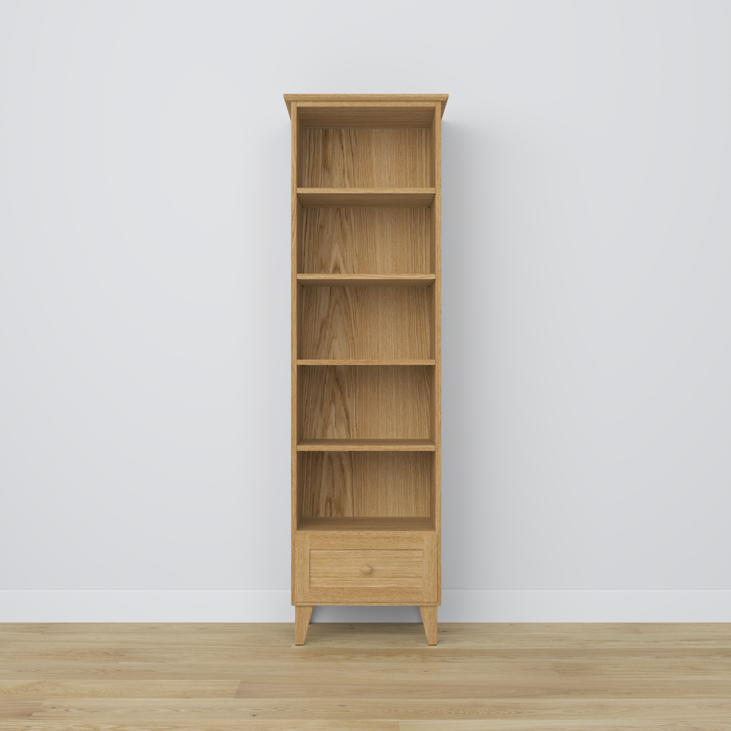 Oak shelf 1S 57 Scandi oak natural