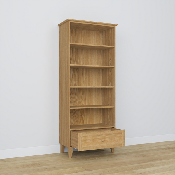 Oak shelf 1S 80 Scandi oak natural