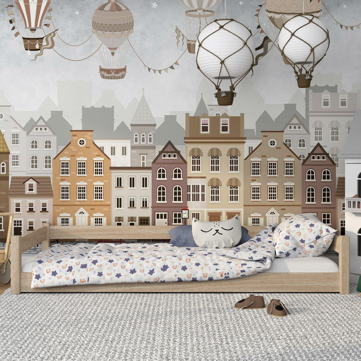 Oak low bed N02 oak bleached