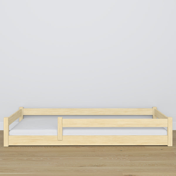 Wooden low bed N02 clear pine
