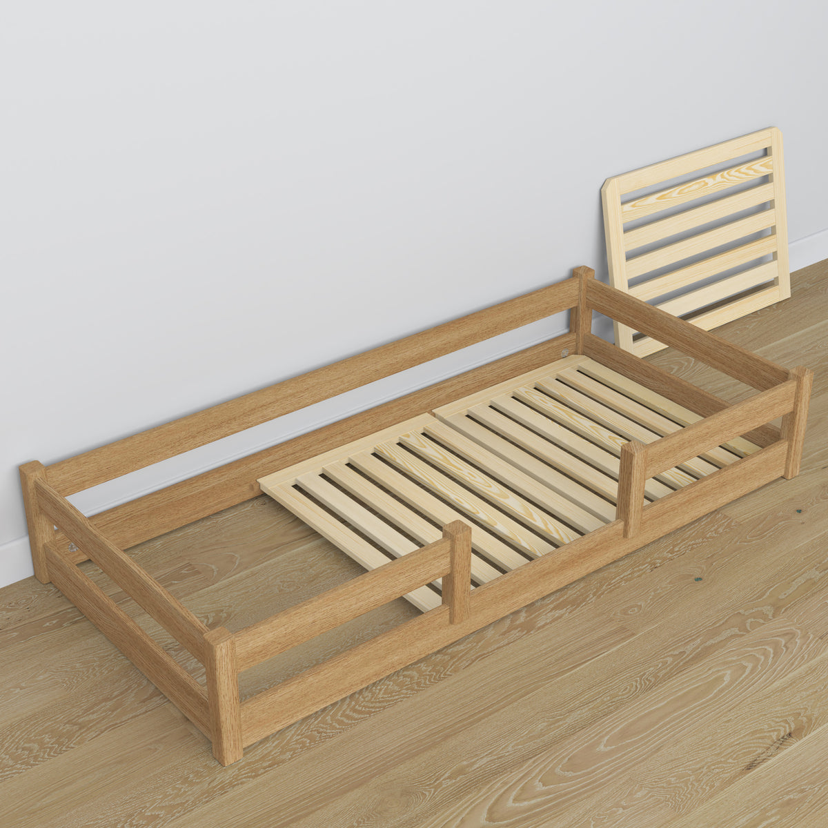 Oak low bed N01 oak natural