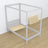 Bed grey with canopy in a children’s room – scandi arrangement