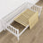 Sofa bed wooden white – wood and joint details, Nizio Home