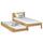 Oak bed with mattress drawer natural oak – child’s room, scandi Nizio