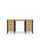 Oak desk 6S Scandi oak natural / black