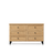 Chest of drawers with 6 drawers oak natural oak with black 154 cm – bedroom, Scandinavian style