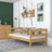 Łóżko sofa N01 sosna naturalna – dodatkowy widok, lite drewno sosnowe