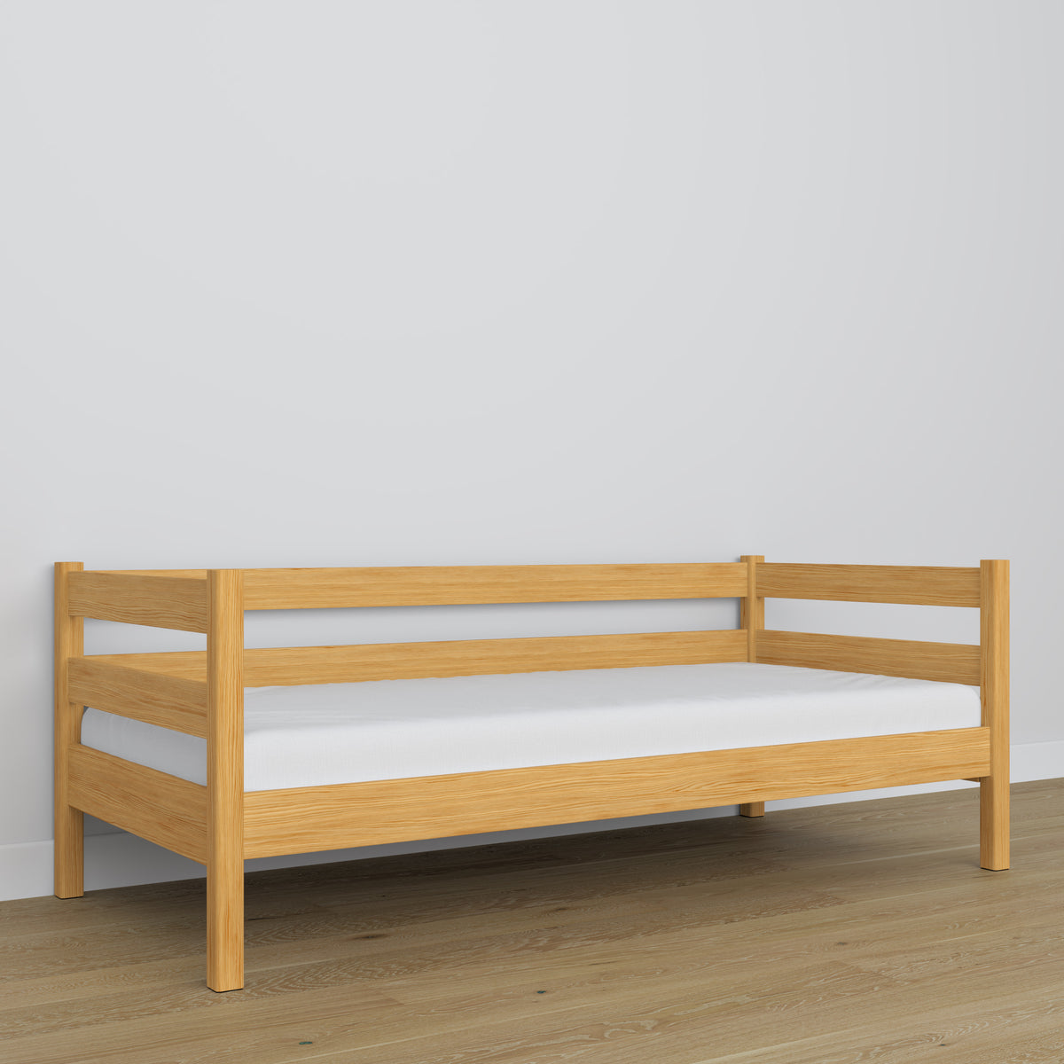 Łóżko sofa N01 sosna naturalna – dodatkowy widok, bezpieczna konstrukcja