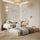 Wooden bed with mattress drawer clear pine – child’s room, scandi Nizio