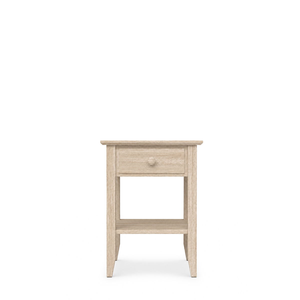 Oak bedside table 1S N01 Scandi oak bleached