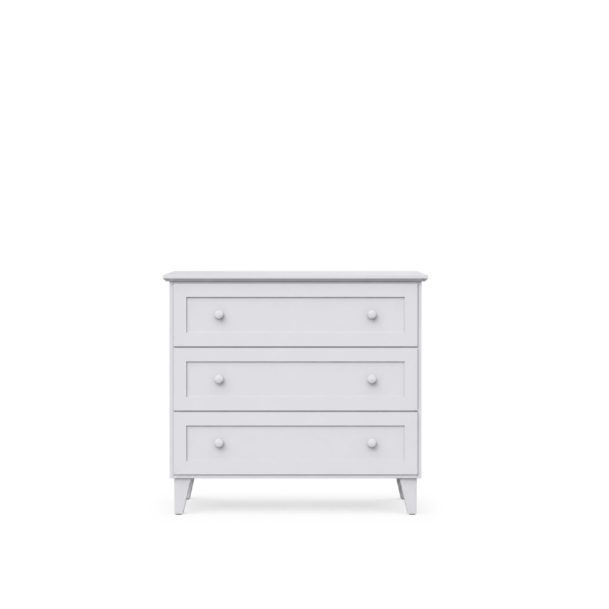 Dřevěná komoda, šedá, 105 cm - ložnice, skandinávský styl