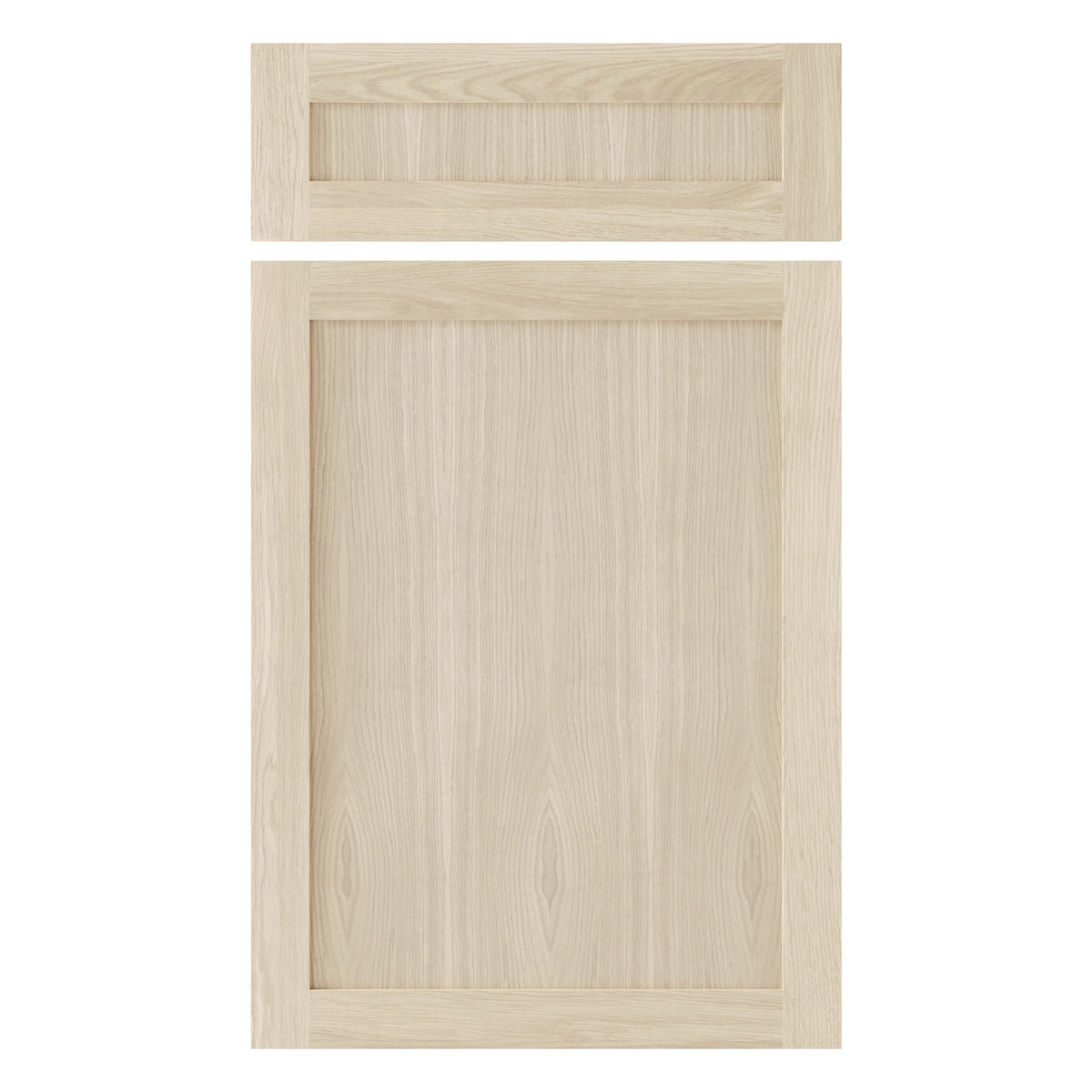 Bleached oak furniture front
