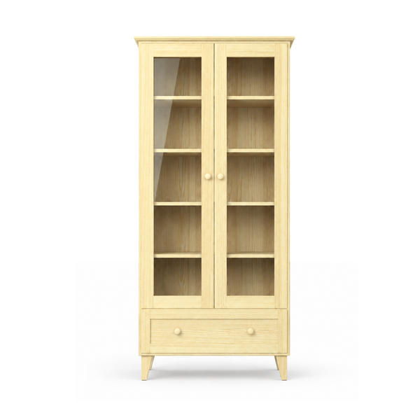 Pine display cabinet 1S 90 Scandi clear pine
